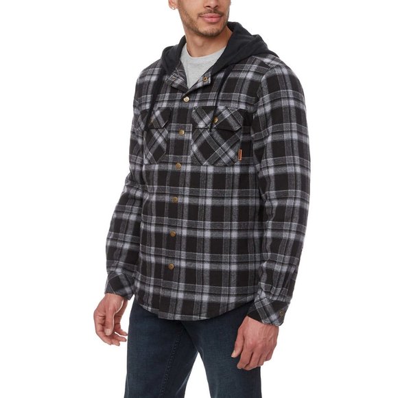 Legendary Outfitters‎ Men’s Shirt Jacket with Hood - Picture 1 of 5